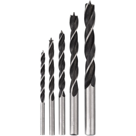 Burghie - Set 5 burghie pentru lemn, 4-10 mm, Richmann 