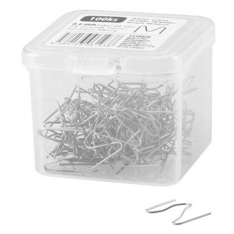 Accesorii pistoale de lipit - Set capse pentru pistol de lipit/sudat plastic, Strend Pro, pentru fisuri externe, 0.6 mm, 100 buc