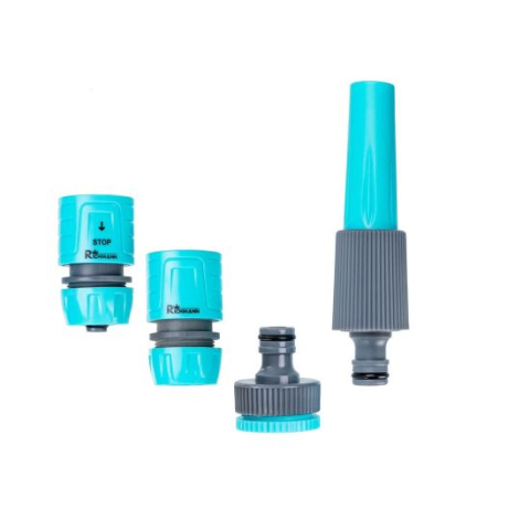 Pistoale pentru stropit - Set de stropit, duza furtun cu accesorii, 4 piese, 1/2", Richmann