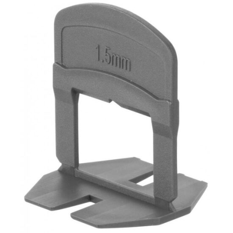 Accesorii pentru montat gresie si faianta - Set distantiere pentru nivelare si aliniere a placilor ceramice, 300 buc, 1.5 mm, cutie carton, Strend Pro