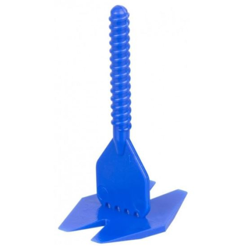 Accesorii pentru montat gresie si faianta - Set distantiere pentru sistem de nivelare si aliniere a placilor ceramice, LS122, albastru, 100 buc, 1.8 mm