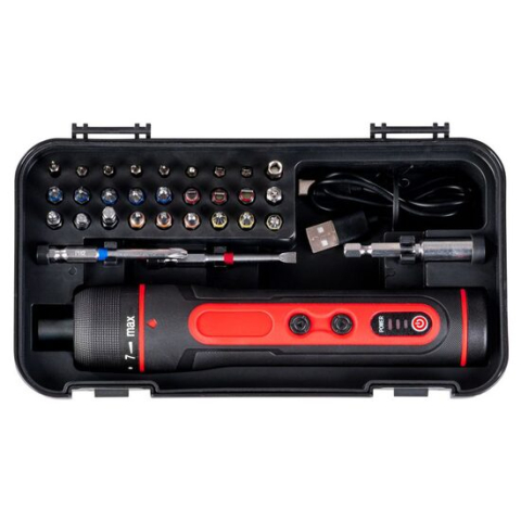 Seturi biti - Set varfuri, biti, cu surubelnita electrica, 3.6 V, 27 buc, 25 mm, Strend Pro
