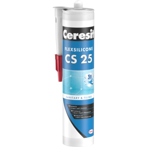 Silicon, spume si solutii tehnice - Silicon Sanitar Ceresit CS 25 interior, jasmin, 280 ml