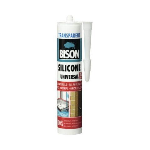Silicon, spume si solutii tehnice - Silicon universal Bison transparent 280 ml