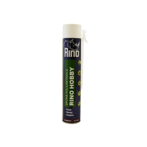 Silicon, spume si solutii tehnice - Spuma poliuretanica aplicare manuala, 650 ml, RINO 