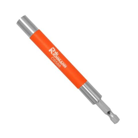 Seturi si accesorii pentru gaurit si insurubat - Suport varfuri, biti, magnetic, cu canal de ghidare, 1/4", 120 mm, Richmann Exclusive