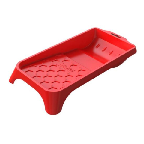 Accesorii vopsire si tencuire - Tava pentru vopsea din plastic, 15x32 cm, rosie, BEOROL