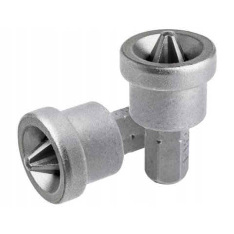 Seturi biti - Varfuri, biti, cu opritor, gips carton, PH2, 1/4", set 2 buc, PH2x25 mm, Drel