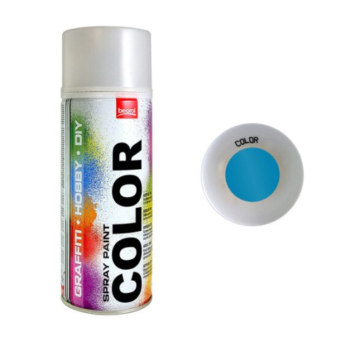 AMENAJARI INTERIOARE - Vopsea spray acrilic albastru Chiaro RAL5012 400ml