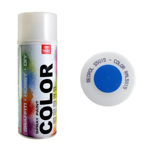 AMENAJARI INTERIOARE - Vopsea spray acrilic albastru Cielo RAL5015 400ml