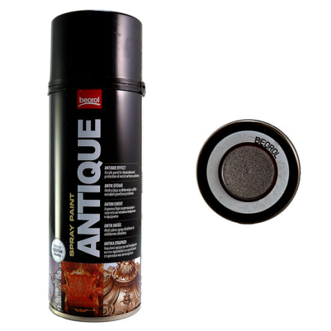 Vopsele si pigmenti/Vopsele spray acrilice - Vopsea spray acrilic foarte groasa cu efect antic gri inchis, Antique Old Iron Ferro Antico 400ml