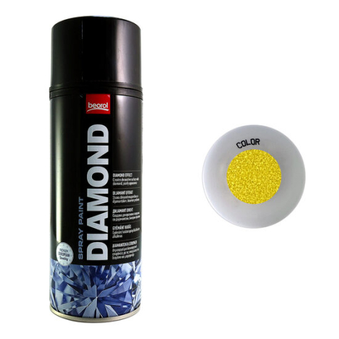 Vopsele si pigmenti/Vopsele spray acrilice - Vopsea spray acrilic metalizat Galben Giallo Zolfo 400ml