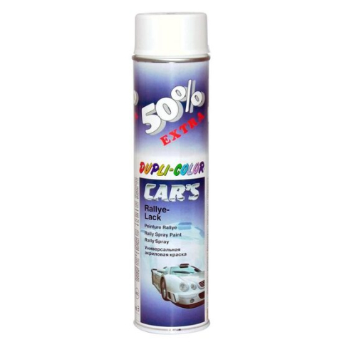 Vopsele si pigmenti/Vopsele spray acrilice - Vopsea spray auto DUPLI-COLOR Car's, acrilica, alb mat, 600ml