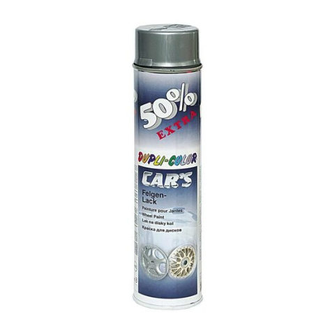 Vopsele si pigmenti/Vopsele spray acrilice - Vopsea spray pentru jenti DUPLI-COLOR Car's, acrilica, argintiu, 600ml
