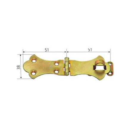 Constructii  - BALAMA CU INEL LACAT PENTRU CUFERE 51X38MM