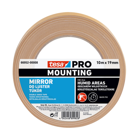 Benzi montare - BANDA DUBLUADEZIVA FIXARE EXTREMA 19MM / 10M