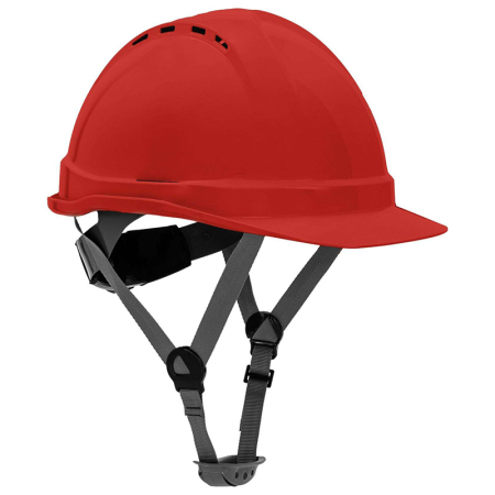 Import - CASCA DE PROTECTIE INDUSTRIALA VENTILATA / ROSU