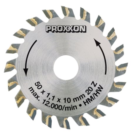Discuri si panze - Disc debitor cu dinti din tungsten, Proxxon 28017, 50mm, 20 dinti