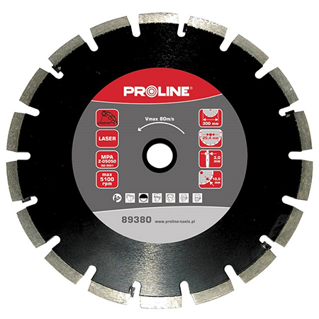Debitare - DISC DIAMANTAT SEGMENTAT LASER DE ASFALT 350MM / 25.4MM