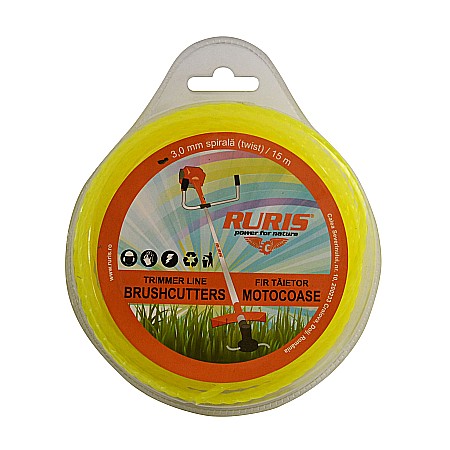 Piese si accesorii - Fir trimmer 3 mm (spirală) 15m