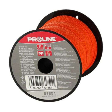 Consumabile si accesorii - FIR ZIDARIE POLIPROPILENA / PORTOCALIU - 1.7MM / 50M