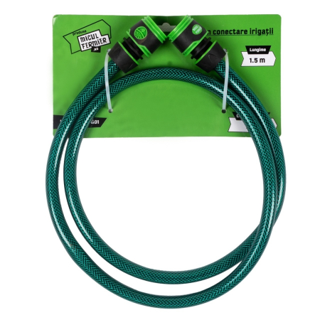 Furtune Irigat - Furtun conectare irigatii Micul Fermier, lungime 1.5m, conector rapid 1/2"