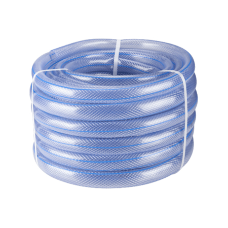 Gradinarit  - FURTUN TRANSPARENT CU INSERTIE / 50M - 1"