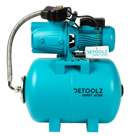 Hidrofoare, Piese si Accesorii - Hidrofor Detoolz 0.9 kW, debit maxim 3300l/h, inaltime maxima pompare 45m, corp pompa fonta, butelie 50L