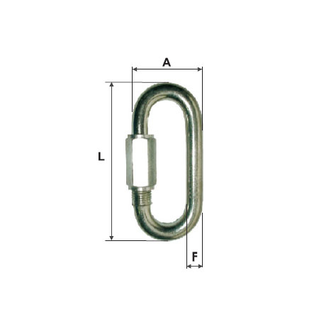 Accesorii fixare si siguranta - INEL ZINCAT PENTRU LEGATURA 6MM / 26X59MM