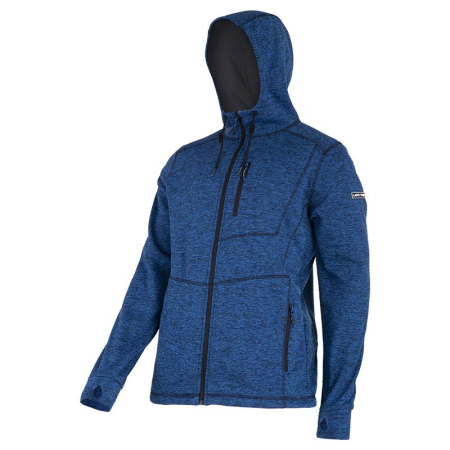 Mediu captusite - JACHETA CU IMPRIMEU SI GLUGA / ALBASTRU - S