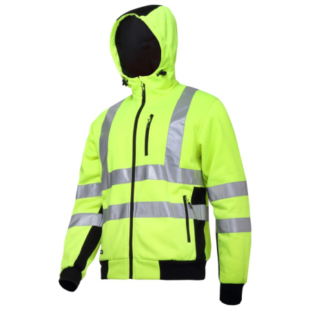 Mediu captusite - JACHETA REFLECTORIZANTA TIP-HANORAC / VERDE - 3XL