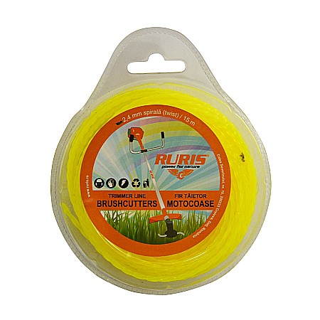 Piese si accesorii - Fir trimmer 2.4 mm (spirală) 15m