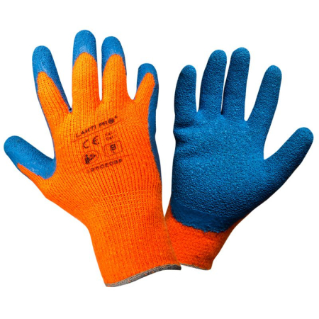 Manusi termoizolante - MANUSA LATEX CU ACRIL TERMIC VIZIBILA / PORTOCALIU - 10