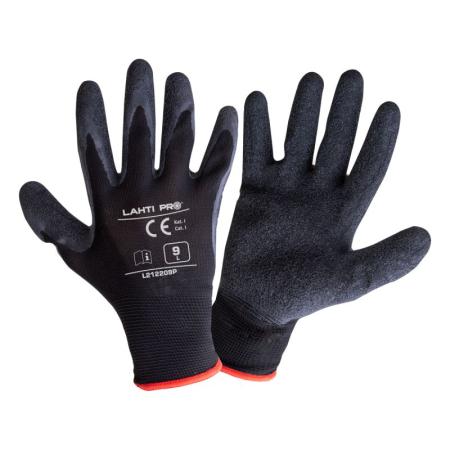 Manusi uzuale - MANUSA LATEX CU POLIESTER / NEGRU - 7