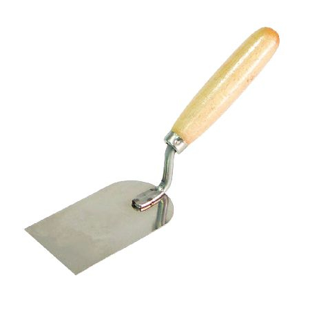 Constructii  - MISTRIE INOX DREAPTA CU MANER LEMN 100X60MM