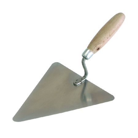 Constructii  - MISTRIE INOX TRIUNGHIULARA CU MANER LEMN 180X170MM