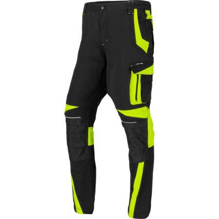 Uzuali - PANTALON LUCRU CU INSERTII CONTRASTANTE VIZIBILE - S