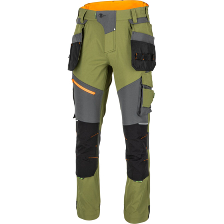 Uzuali - PANTALON LUCRU SUPER-FLEXIBIL / VERDE - S