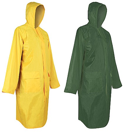 Manusi - Pelerină impermeabilă lungă galbenă