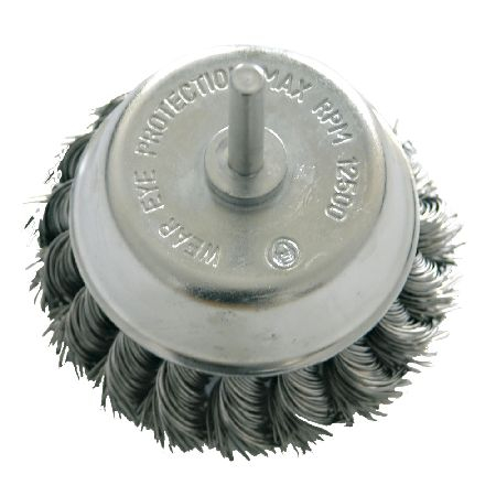 Perii sarma - PERIE SARMA IMPLETITA TIP CUPA CU TIJA 75MM