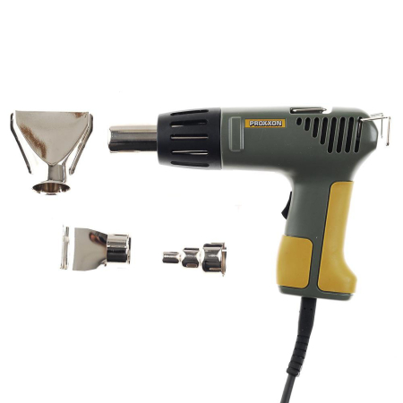 Pistoale cu aer cald - Proxxon 27130, Pistol cu aer cald MH550, 500 W, 2 trepte temperatura si debit, 180 l/min, 350-550 °C, + accesorii