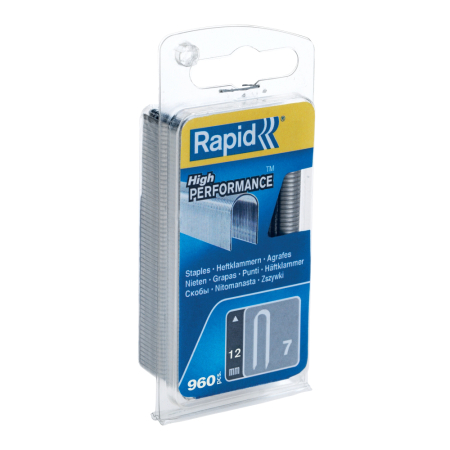 Constructii  - Rapid 40109523, set de 960 de capse pentru cabluri max 6mm, No. 7, 12 mm