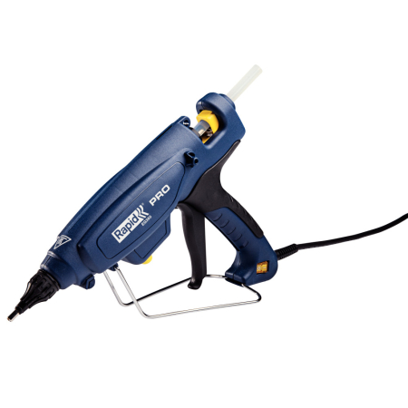 Sudura si lipire - Rapid 5000328, Pistol industrial GlueGun PRO EG360, albastru, max 300W, debit 1800g/h, 120 - 230°C reglabila, duze detasabile, functional cu batoane de 12mm