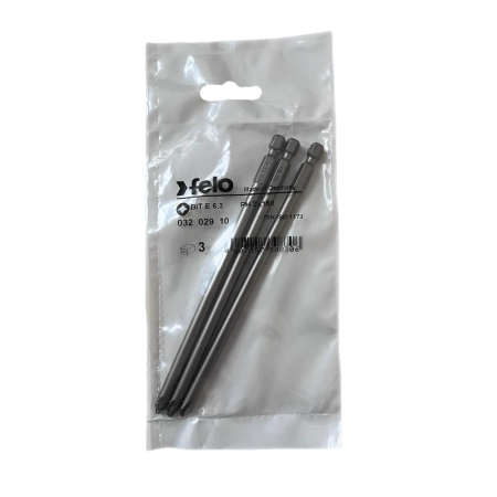 Scule de mana - Set 3 biti Felo, seria Industrial profil Philips, E6.3, PH2, 150mm