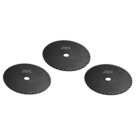 Discuri si panze - Set 3 panze de fierastrau SKIL 2610Z06137, din otel calit, 80 dinti,diametru central 10 mm