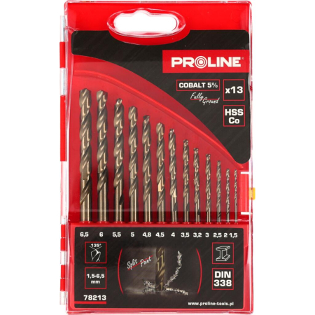 Metal - SET BURGHIE METAL HSS-CO 135° IN CASETA 1.5-6.5MM - 13P