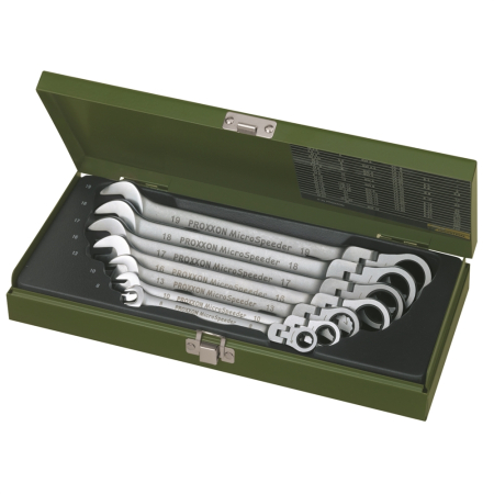 Chei combinate - Set chei combinate cu clichet, Proxxon 23068, MICRO-COMBISPEEDER