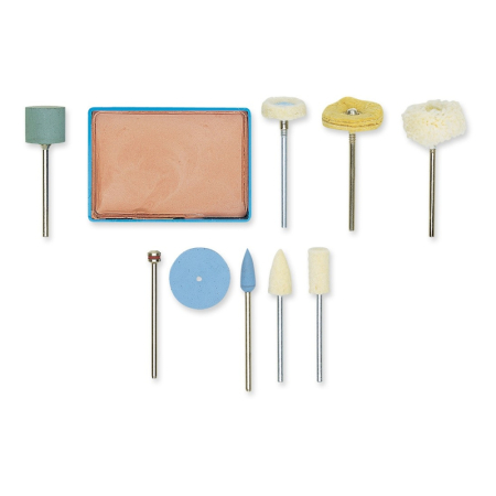 Seturi selectionate - Set complet pentru slefuire fina si lustruire, Proxxon 28285