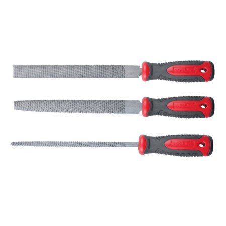 Finisare lemn - SET RASPILE CU MANER BIMATERIAL 200MM - 3P.