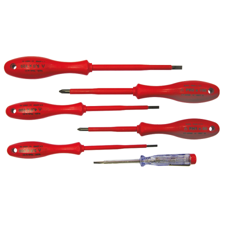 Surubelnite izolate - SET SURUBELNITE IZOLATE PVC PLATE SI PZ + TESTER - 6P.